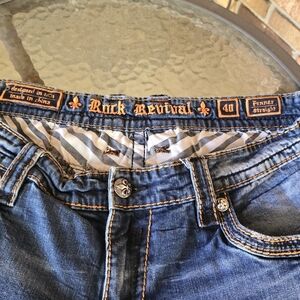 Men's rock revival jeans